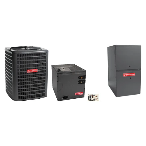 Goodman 2 Ton Heat Pump & Gas Furnace Dual Fuel System