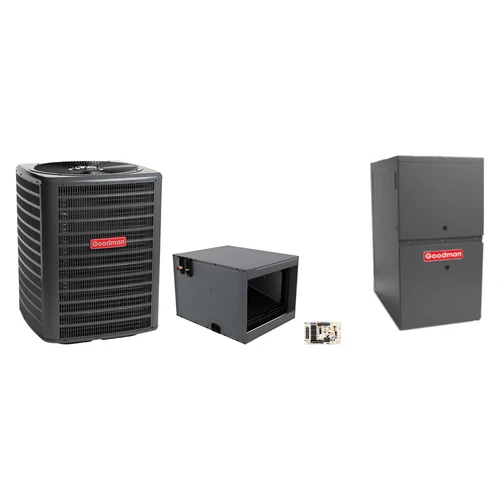 Goodman 2 Ton Heat Pump & Gas Furnace Dual Fuel System