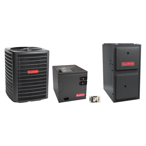 Goodman 2 Ton Heat Pump & Gas Furnace Dual Fuel System