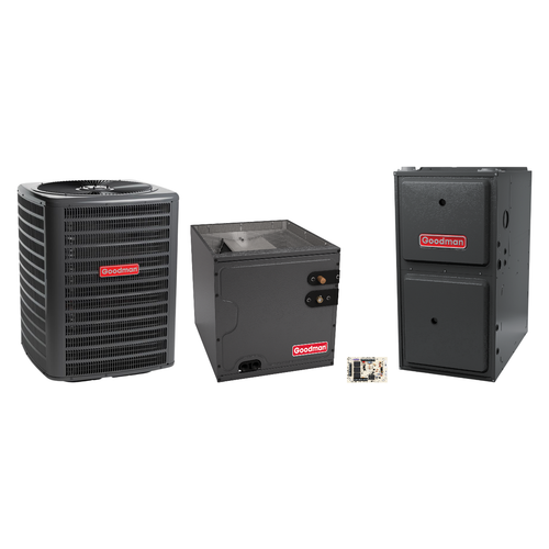 Goodman 2 Ton Heat Pump & Gas Furnace Dual Fuel System