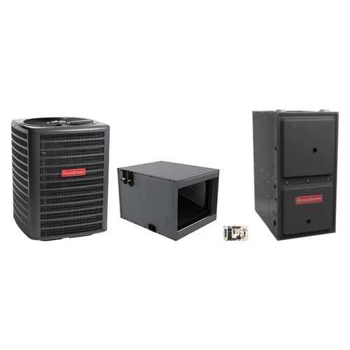 Goodman 2 Ton Heat Pump & Gas Furnace Dual Fuel System