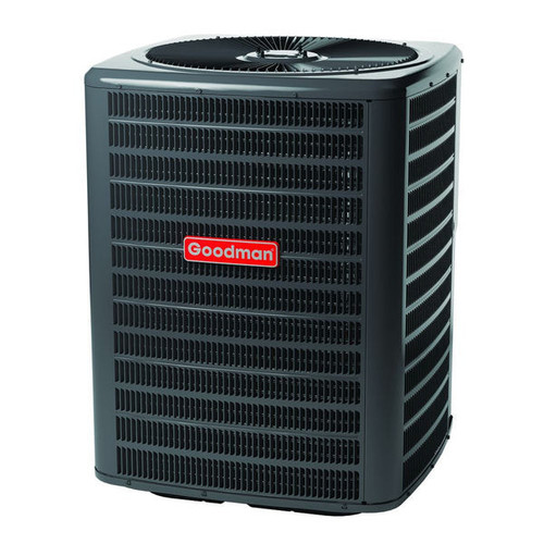 Goodman 2 Ton 14.3 SEER2 Air Conditioner Condenser Left Side