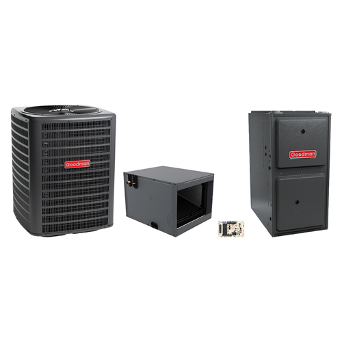 Goodman 2 Ton Heat Pump & Gas Furnace Dual Fuel System