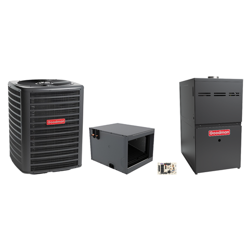 Goodman 2 Ton Heat Pump & Gas Furnace Dual Fuel System