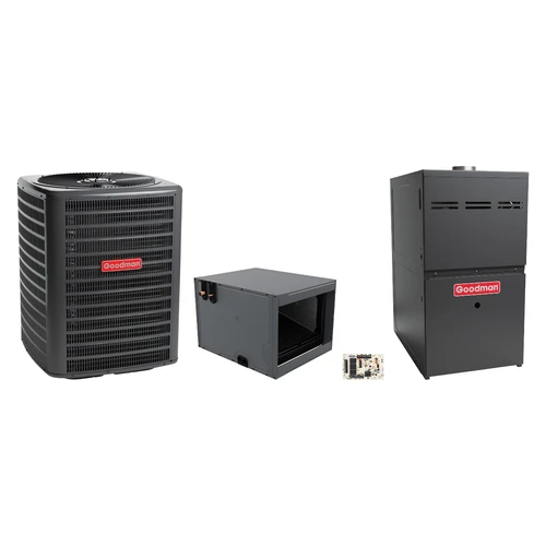 Goodman 2 Ton Heat Pump & Gas Furnace Dual Fuel System
