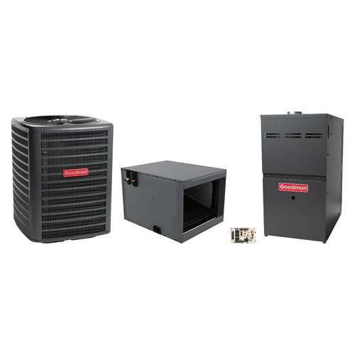 Goodman 2 Ton Heat Pump & Gas Furnace Dual Fuel System