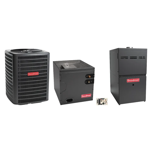 Goodman 2 Ton Heat Pump & Gas Furnace Dual Fuel System