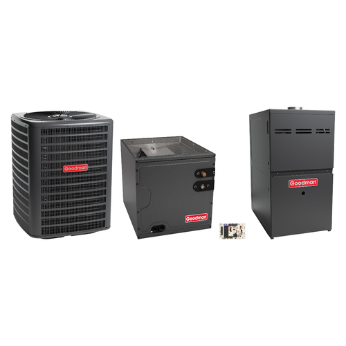 Goodman 2 Ton Heat Pump & Gas Furnace Dual Fuel System
