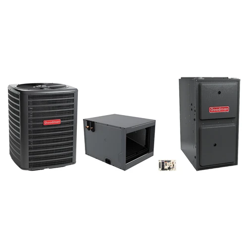 Goodman 2 Ton Heat Pump & Gas Furnace Dual Fuel System