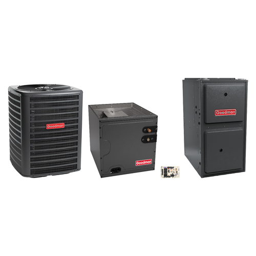 Goodman 2 Ton Heat Pump & Gas Furnace Dual Fuel System