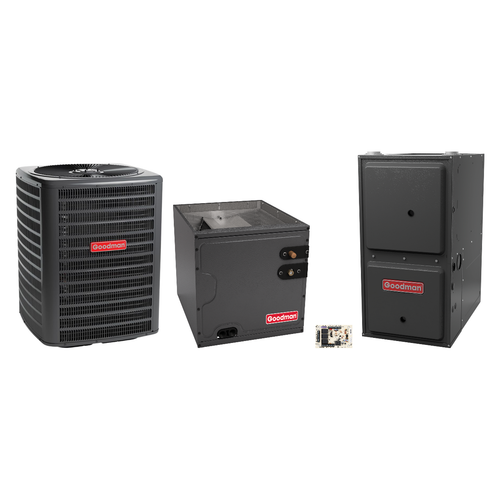 Goodman 2 Ton Heat Pump & Gas Furnace Dual Fuel System