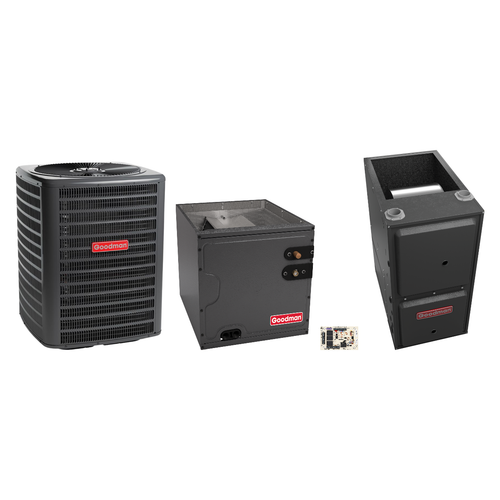 Goodman 2 Ton Heat Pump & Gas Furnace Dual Fuel System