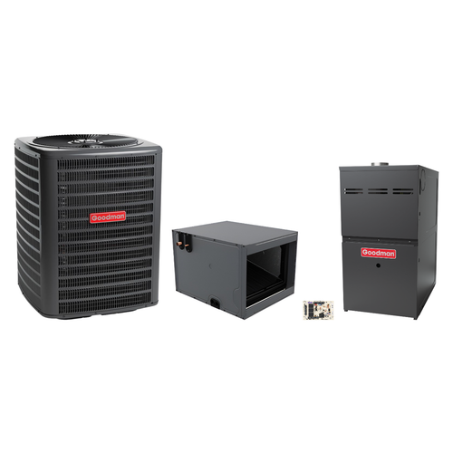 Goodman 2.5 Ton Heat Pump & Gas Furnace Dual Fuel System