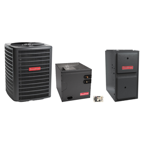 Goodman 2.5 Ton Heat Pump & Gas Furnace Dual Fuel System