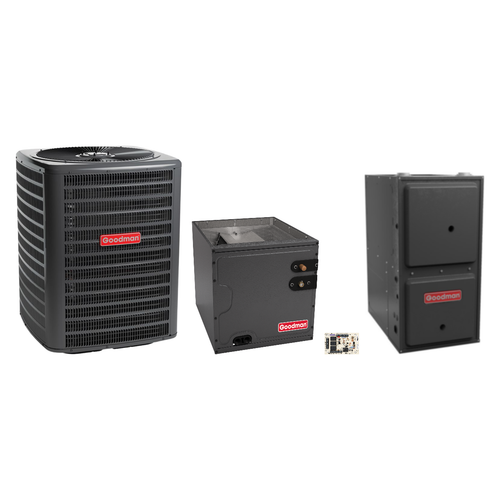 Goodman 2.5 Ton Heat Pump & Gas Furnace Dual Fuel System