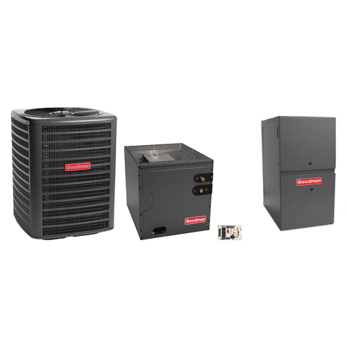 Goodman 3 Ton Heat Pump & Gas Furnace Dual Fuel System