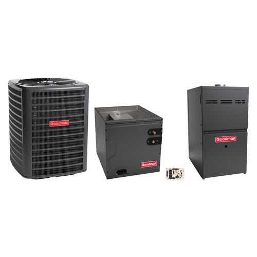 Goodman 3 Ton Heat Pump & Gas Furnace Dual Fuel System