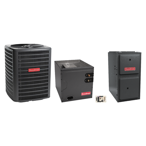 Goodman 3 Ton Heat Pump & Gas Furnace Dual Fuel System