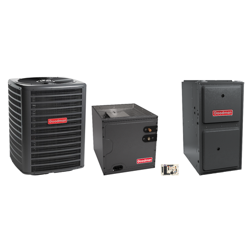 Goodman 3 Ton Heat Pump & Gas Furnace Dual Fuel System