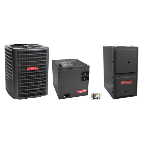 Goodman 3 Ton Heat Pump & Gas Furnace Dual Fuel System