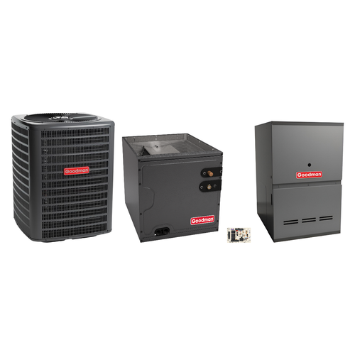 Goodman 3.5 Ton Heat Pump & Gas Furnace Dual Fuel System