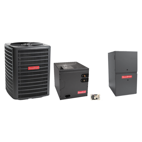 Goodman 2.5 Ton Heat Pump & Gas Furnace Dual Fuel System