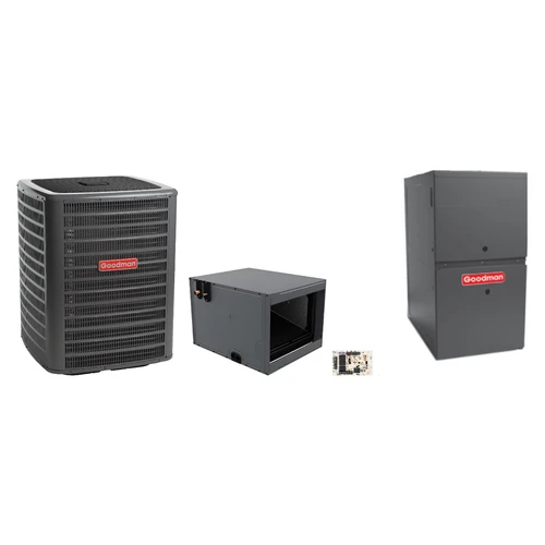 Goodman 2 Ton Heat Pump & Gas Furnace Dual Fuel System