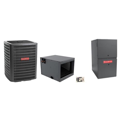 Goodman 2 Ton Heat Pump & Gas Furnace Dual Fuel System