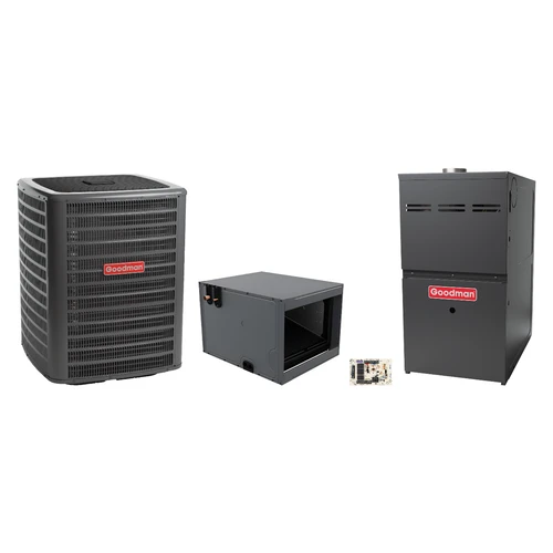Goodman 2 Ton Heat Pump & Gas Furnace Dual Fuel System