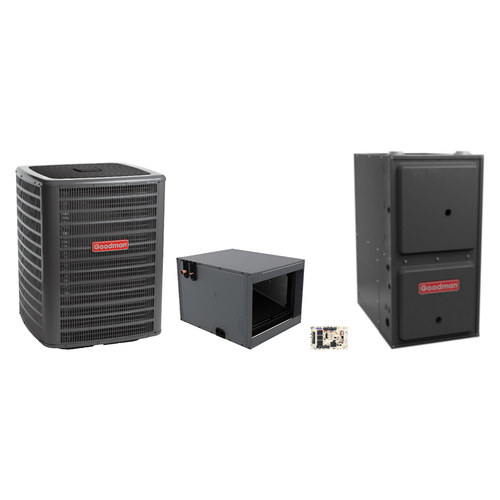 Goodman 2 Ton Heat Pump & Gas Furnace Dual Fuel System