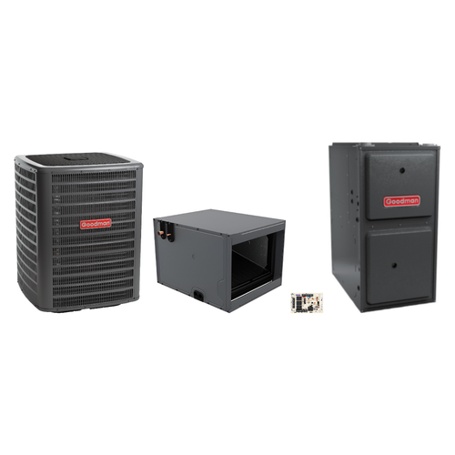Goodman 2 Ton Heat Pump & Gas Furnace Dual Fuel System
