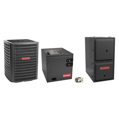 Goodman 2 Ton Heat Pump & Gas Furnace Dual Fuel System