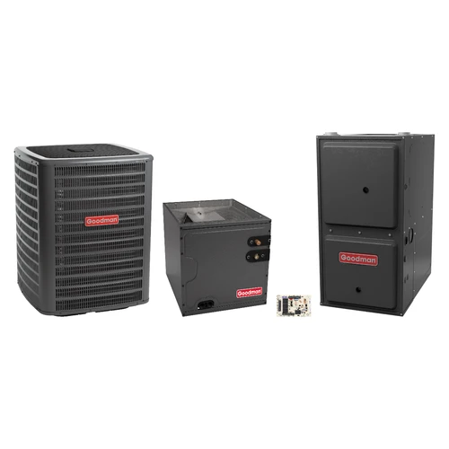 Goodman 2 Ton Heat Pump & Gas Furnace Dual Fuel System