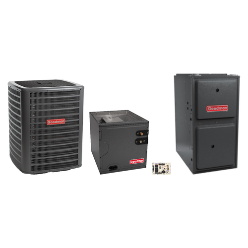 Goodman 2 Ton Heat Pump & Gas Furnace Dual Fuel System
