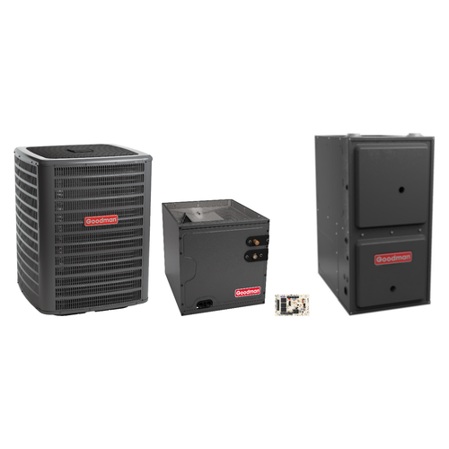Goodman 2 Ton Heat Pump & Gas Furnace Dual Fuel System