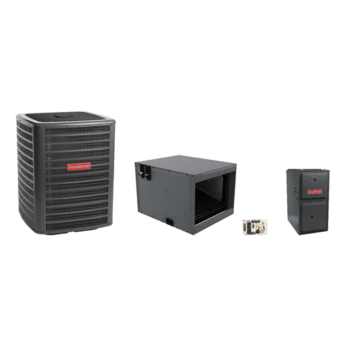 Goodman 2 Ton Heat Pump & Gas Furnace Dual Fuel System with AFE18-60A Kit