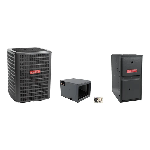 Goodman 2.5 Ton Heat Pump & Gas Furnace Dual Fuel System with AFE18-60A Kit