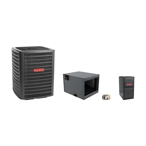 Goodman 2.5 Ton Heat Pump & Gas Furnace Dual Fuel System with AFE18-60A Kit