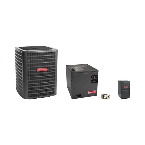 Goodman 2.5 Ton Heat Pump & Gas Furnace Dual Fuel System with AFE18-60A Kit