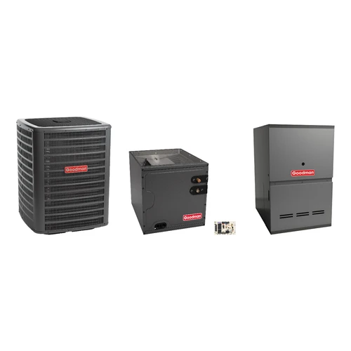 Goodman 3 Ton Heat Pump & Gas Furnace Dual Fuel System with AFE18-60A Kit