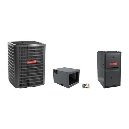 Goodman 1.5 Ton Heat Pump & Gas Furnace Dual Fuel System with AFE18-60A Kit