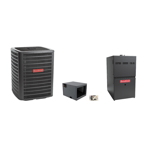 Goodman 1.5 Ton Heat Pump & Gas Furnace Dual Fuel System with AFE18-60A Kit