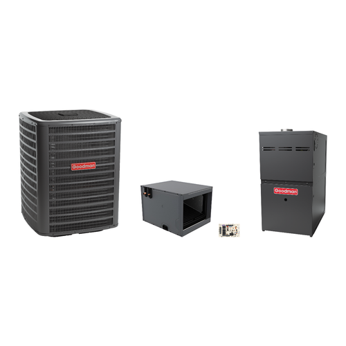 Goodman 1.5 Ton Heat Pump & Gas Furnace Dual Fuel System with AFE18-60A Kit