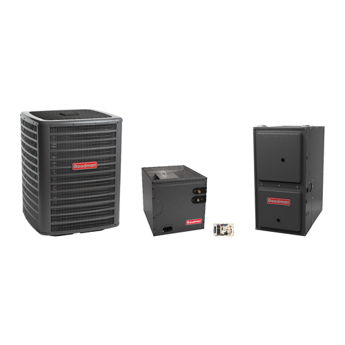 Goodman 1.5 Ton Heat Pump & Gas Furnace Dual Fuel System with AFE18-60A Kit
