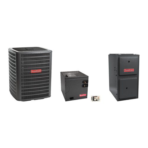 Goodman 1.5 Ton Heat Pump & Gas Furnace Dual Fuel System with AFE18-60A Kit