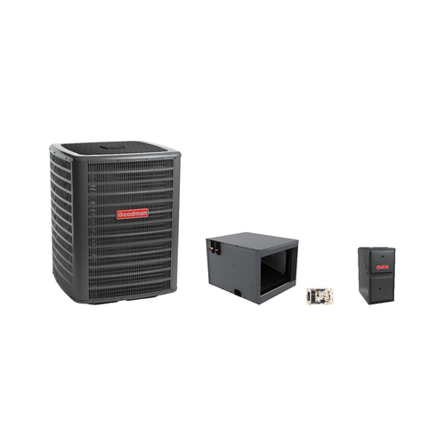 Goodman 1.5 Ton Heat Pump & Gas Furnace Dual Fuel System with AFE18-60A Kit