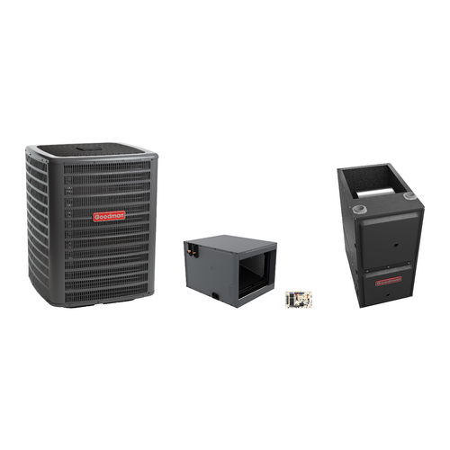 Goodman 1.5 Ton Heat Pump & Gas Furnace Dual Fuel System with AFE18-60A Kit