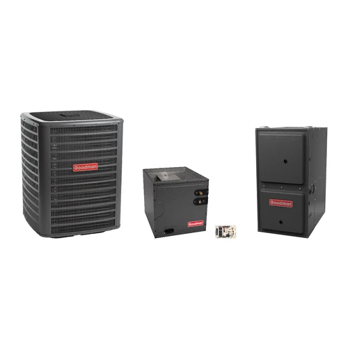 Goodman 2 Ton Heat Pump & Gas Furnace Dual Fuel System with AFE18-60A Kit