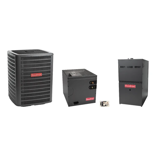 Goodman 2 Ton Heat Pump & Gas Furnace Dual Fuel System with AFE18-60A Kit