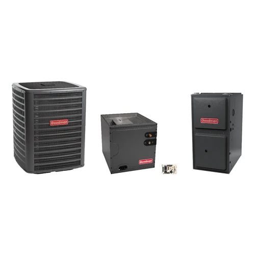 Goodman 2 Ton Heat Pump & Gas Furnace Dual Fuel System with AFE18-60A Kit